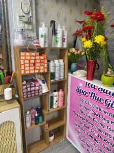 sang tiệm dưỡng sinh tóc nail  gội massage thư giãn 