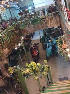 Cần sang quán cafe võng và trụ sạc xe điện..Tô Ký Quận 12