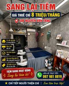 sang nhượng tiệm  vị trí đẹp long thạnh mỹ - quận 9