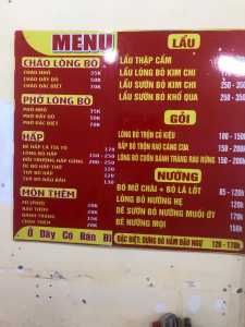 cần sang nhượng quán cháo bò lẩu bò.