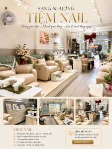sang nhượng tiệm nail tâm huyết  không gian đẹp, vào là kinh doanh ngay tại 17 h