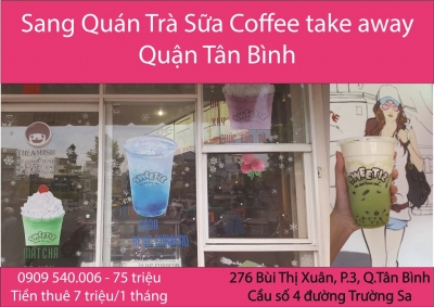 Quán Trà sữa, coffee take away Quận Tân Bình