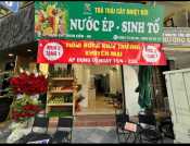 SANG NHƯỢNG CỬA HÀNG SINH TỐ - NƯỚC ÉP TẠI MẶT PHỐ TRÀNG THI - HOÀN KIẾM - HÀ